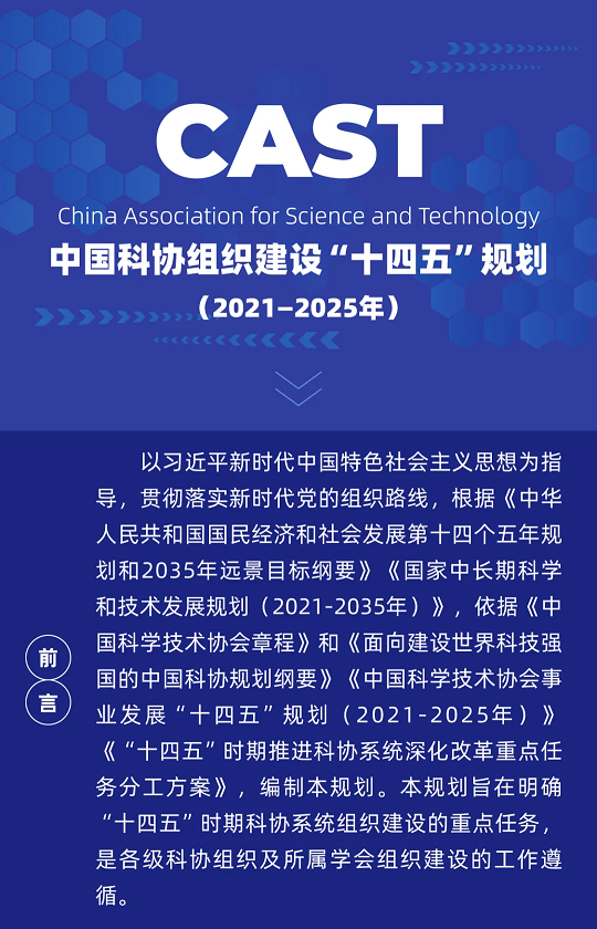 一图读懂丨中国科协组织建设“十四五”规划（2021-2025年）(图1)